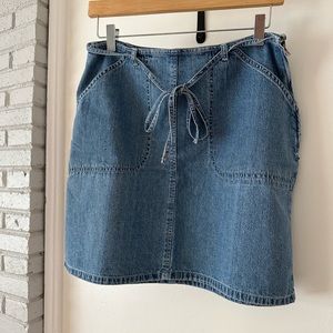 Vintage Old Navy Denim Mini with Tie